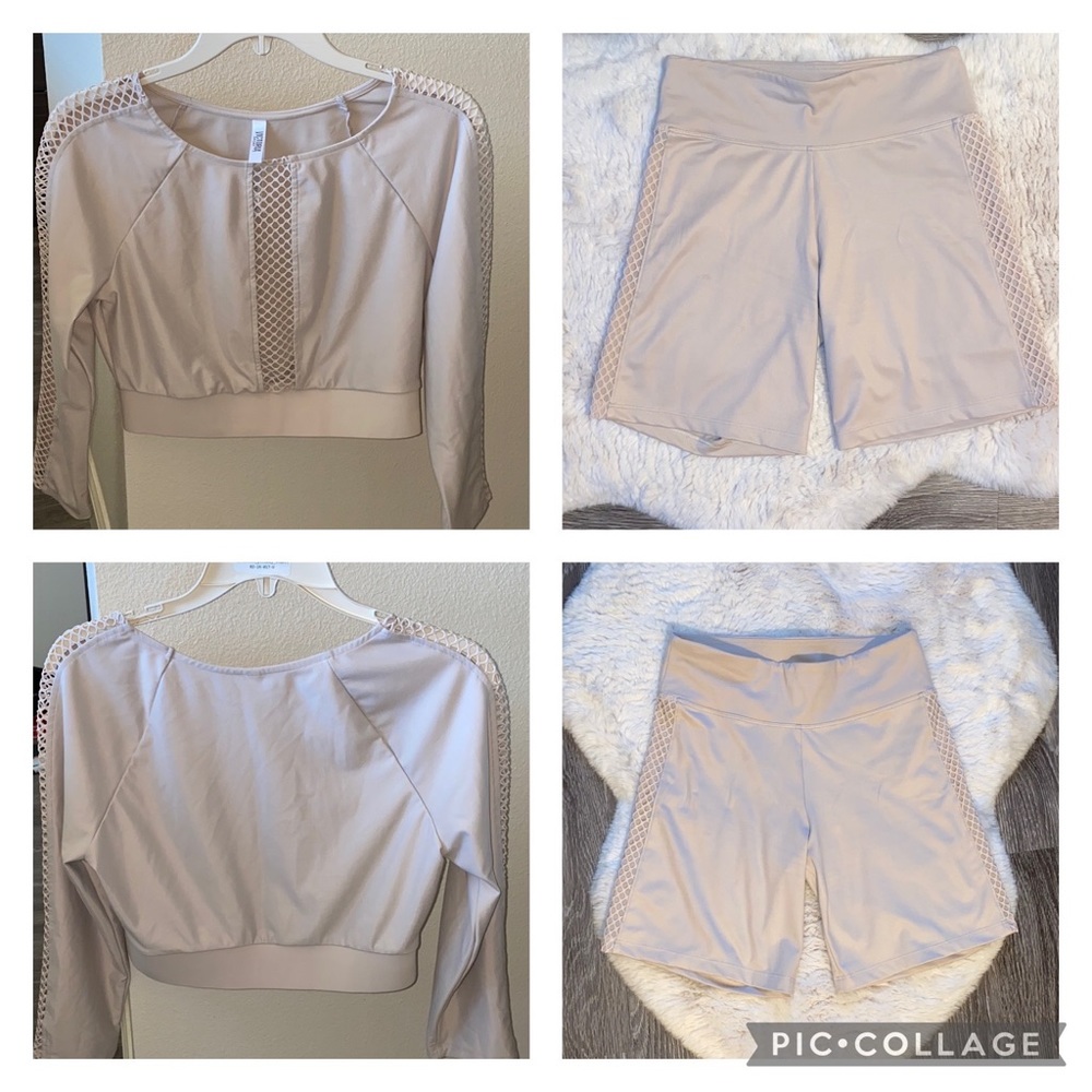 🤍Victoria's Secret Sport- Crop Top & Bike Short